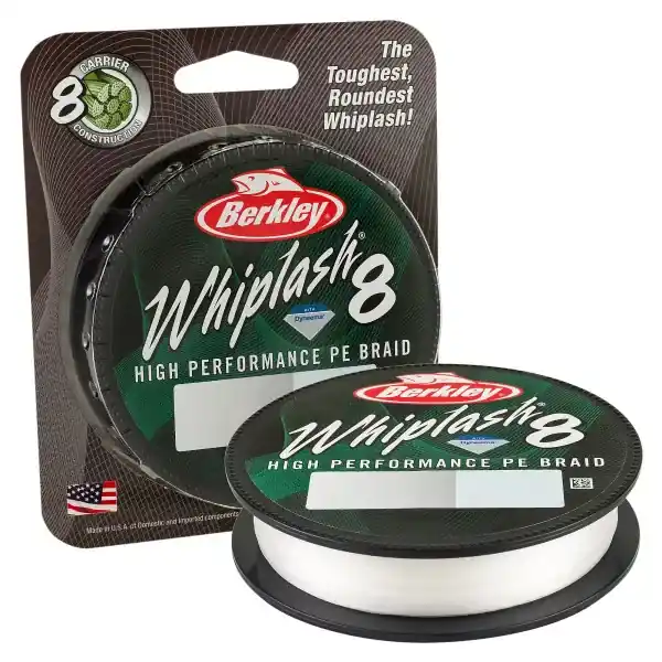 Petit Prix BERKLEY Whiplash 8, 150m, transparent, fil de pêche tressé