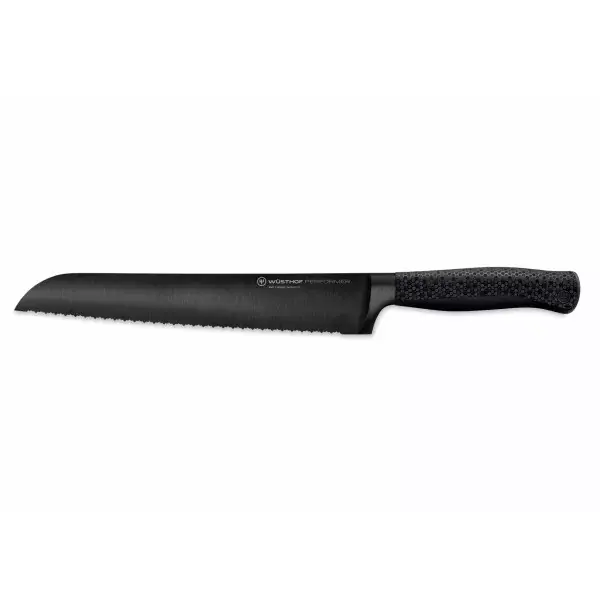 WÜSTHOF Performer, Longueur de la lame 23cm, noir, Couteau à Pain, Double Dentelé, 60-1061201123 Acheter Direct
