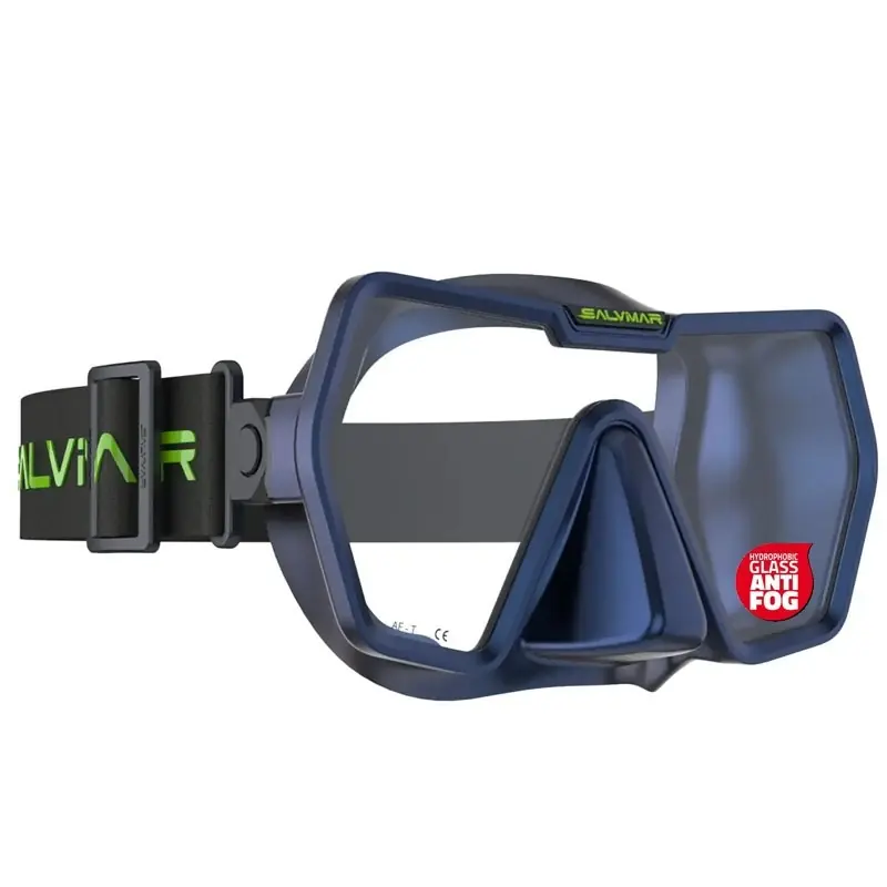 Masque de plongée Salvimar Drake sangle élastique anti-buée - Bleu Prix Réduit