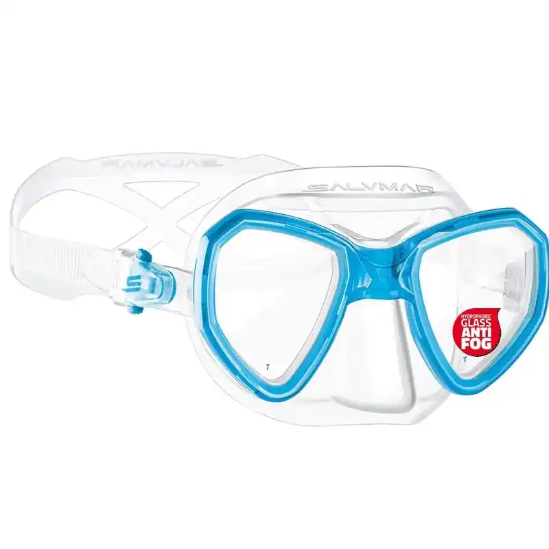 Petit Prix Masque de plongée Salvimar Morpheus Anti-buée Clear-Bleu ciel