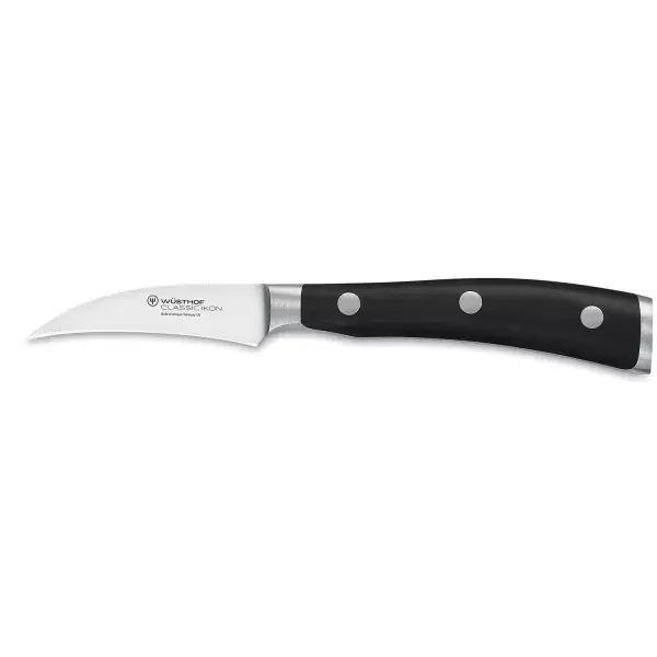 WÜSTHOF Classic Ikon, Longueur de la lame 7cm, noir, Couteau à Éplucher, 60-1040332207 Commander Maintenant