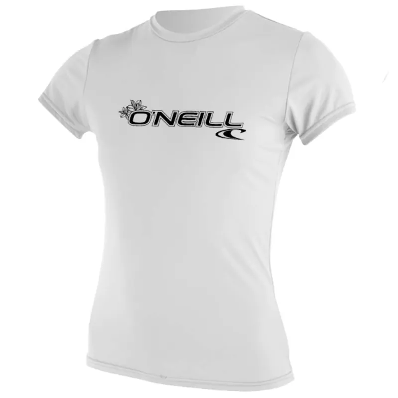 Must-Have Lycra femme manches courtes O‘Neill Basic Skins Sun Shirt Blanc