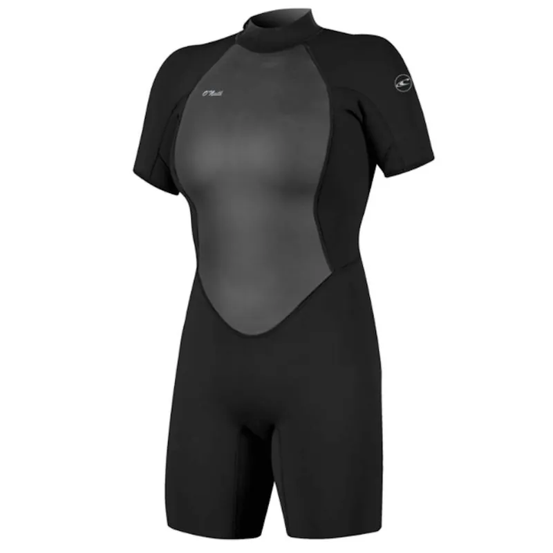 Shorty femme manches courtes O‘neill Reactor 2 mm back zip Noir Vente Directe