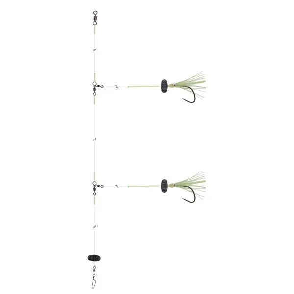 DAIWA Montage Grandwave Poisson-Loup Rattlin, pour la Pêche, 150cm, noir-vert, 16517-260 Authentique