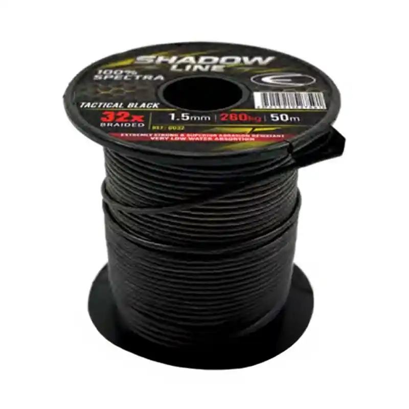 Commande En Gros Shadow line 100% Spectra Epsealon 50 M 1.5 mm - Tactical Black
