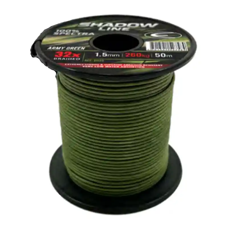 Offre Limitée Shadow line 100% Spectra Epsealon 50 M 1.5 mm - Army Green