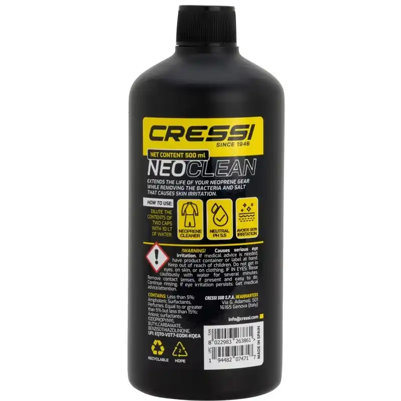 Bactéricide Cressi Neo Neoprene Cleaner – 500 ml Acheter En Ligne