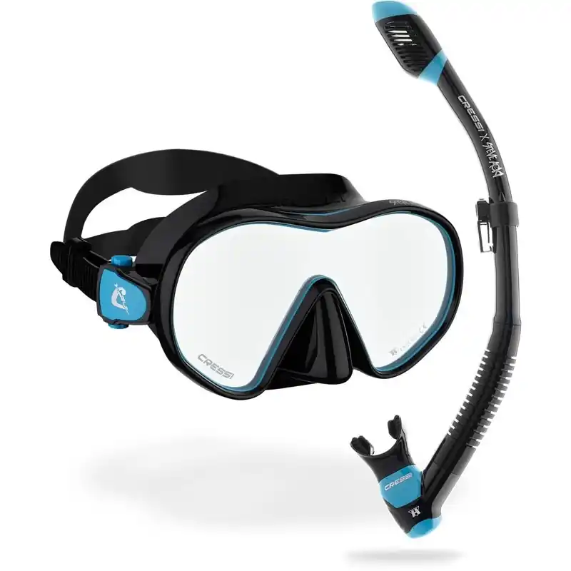 Commander Maintenant Kit MT Cressi Hiroquest combo X Steve Aoki - Bleu Spectra silver Lenses