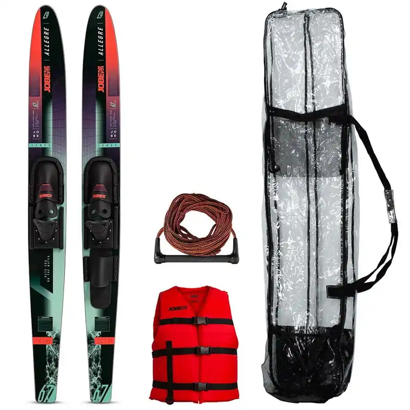 Solde Pack ski nautique intermédiaire Jobe Allegre Combo 67 Rouge