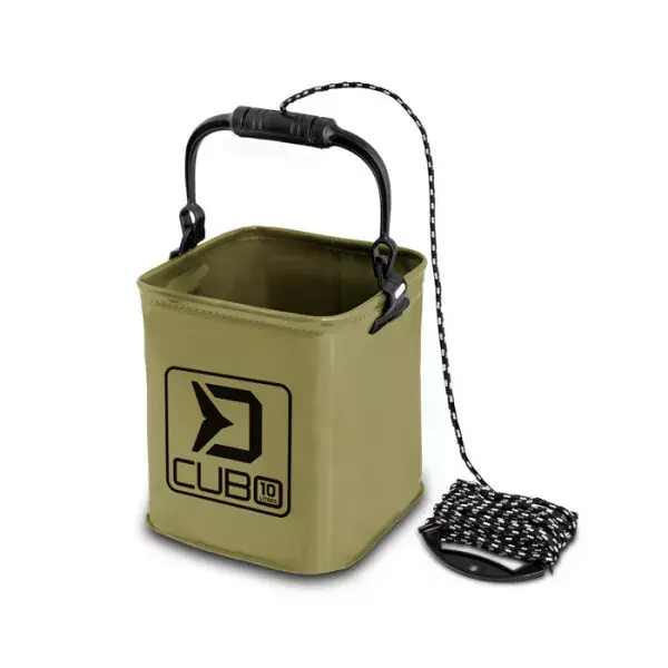 DELPHIN Falteimer CUBO, Angeleimer, green Quantité Limitée