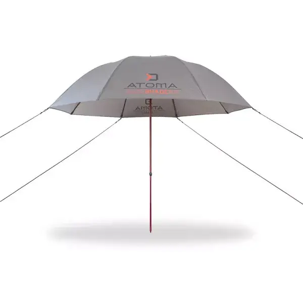 Dernier Modèle DELPHIN ATOMA RaceSHAD, 250x250x200cm, gris-rouge, parapluie de pêche, 101002545
