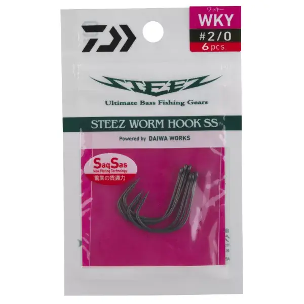 DAIWA Steez Worm Hook SS Wacky, Hameçon Simple Petit Prix