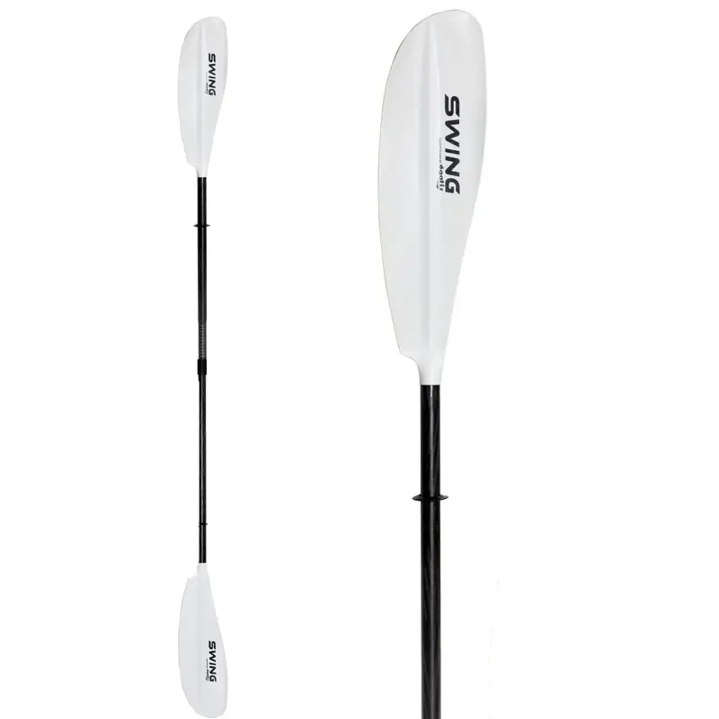 Pagaie kayak Egalis Swing Vario – Carbone – 2 parties – 215/225 cm Satisfait Ou Remboursé