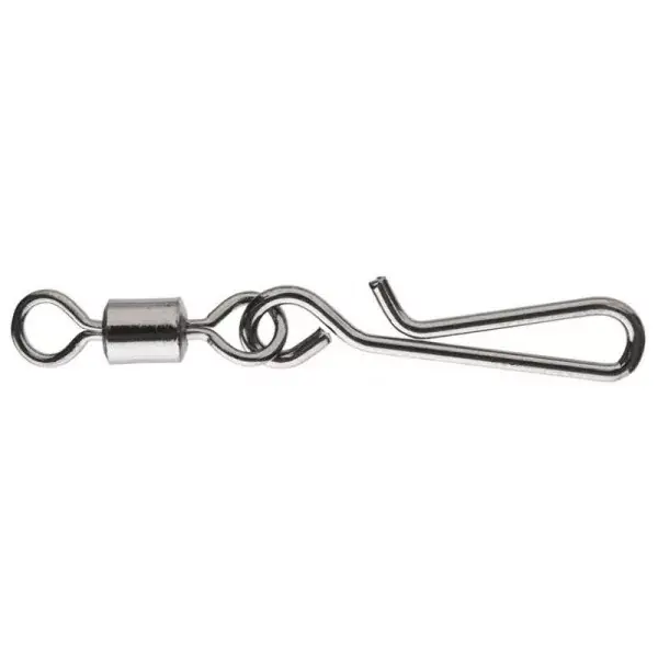 DAIWA Fast Attach Snap, Émerillon Avec Mousqueton À Clip, acier-gris, 10pièces Retour Gratuit