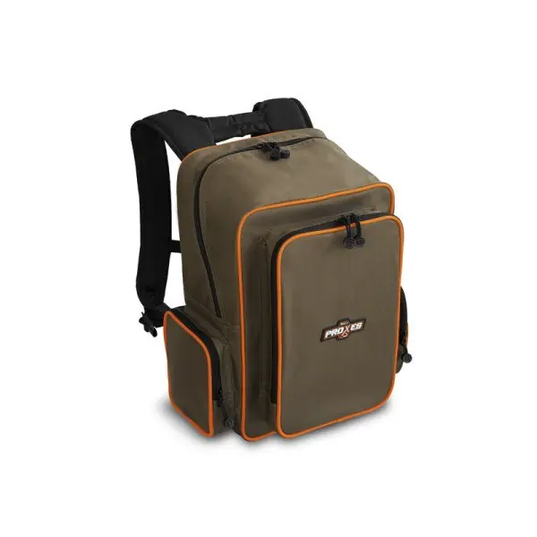 Achetez Aujourd&rsquo;hui DELPHIN PROXES Ruxsack + boîte, sac à dos de pêche, 41x24x34cm, marron-Orange, 101003687