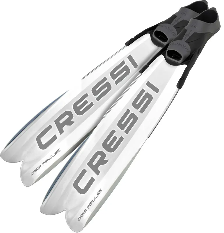 Remise Palmes Cressi Gara Turbo Impulse - White - 38/39 OCCASION GRADE B