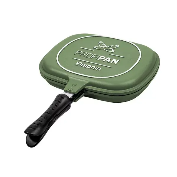 DELPHIN ProfiPAN, Poêle de camping, 28x42x7cm, vert, 101004335 Meilleure Vente