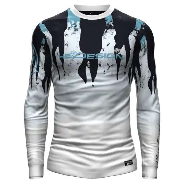 Meilleur Prix HOTSPOT DESIGN Ocean performance Whaoo, blanc-bleu, T-Shirt