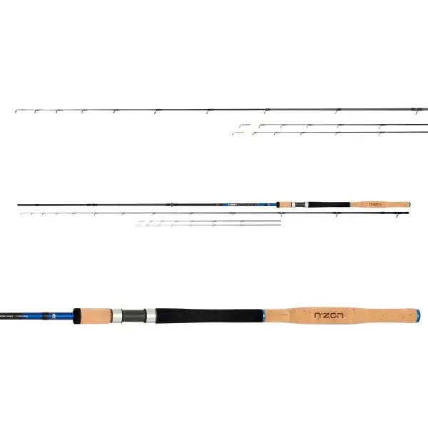 Dernière Chance DAIWA N‘ZON DISTANCE SPECIAL METHOD FEEDER, 3,35m, 10,99ft, 0-80g, Canne À Pêche Au Feeder, fast, 11170-330