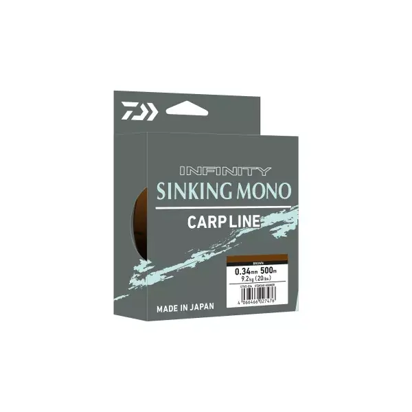 Expédié Aujourd'hui DAIWA INFINITY SINKING, 500m, marron, Ligne Monofilament