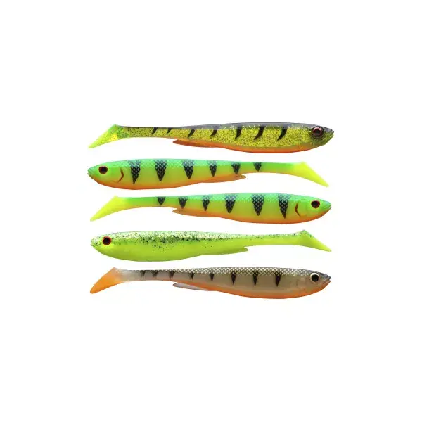 DAIWA PROREX SLIM SHADY FLASH SET, Gamme De Poissons En Caoutchouc Prix Bas