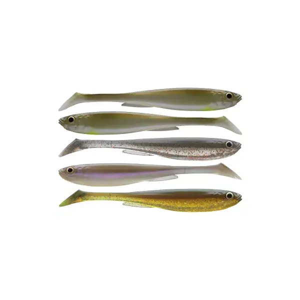 Livraison Express DAIWA PROREX SLIM SHADY NATURE SET, Gamme De Poissons En Caoutchouc