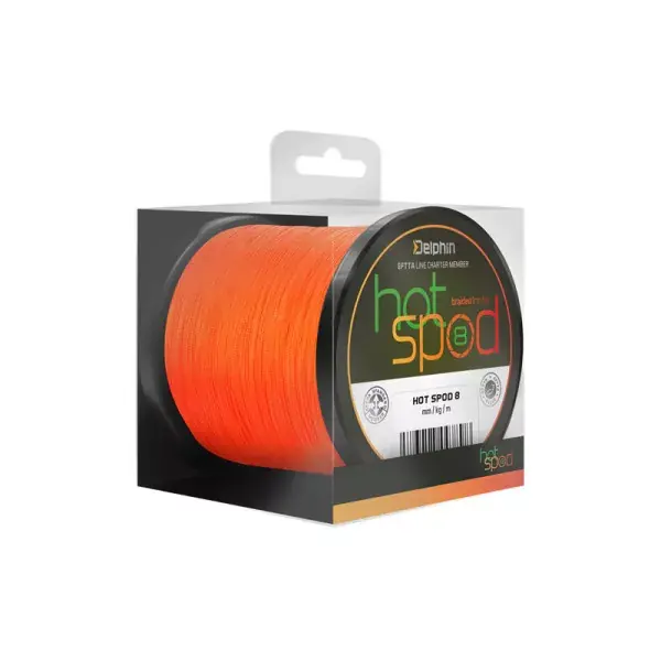 DELPHIN HotSPOD 8, 300m, 0,14mm, 9.6kg / 21,16lbs, Ligne de pêche à la carpe Offre Du Jour