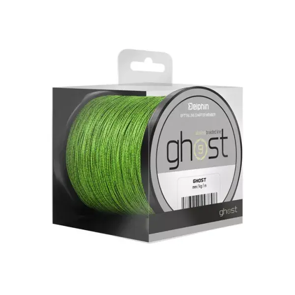 Achat Immédiat DELPHIN GHOST 8+1, vert, Ligne de pêche à la carpe