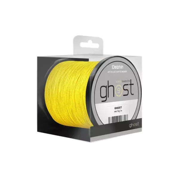 Soldes DELPHIN GHOST 8+1, jaune, Ligne de pêche à la carpe