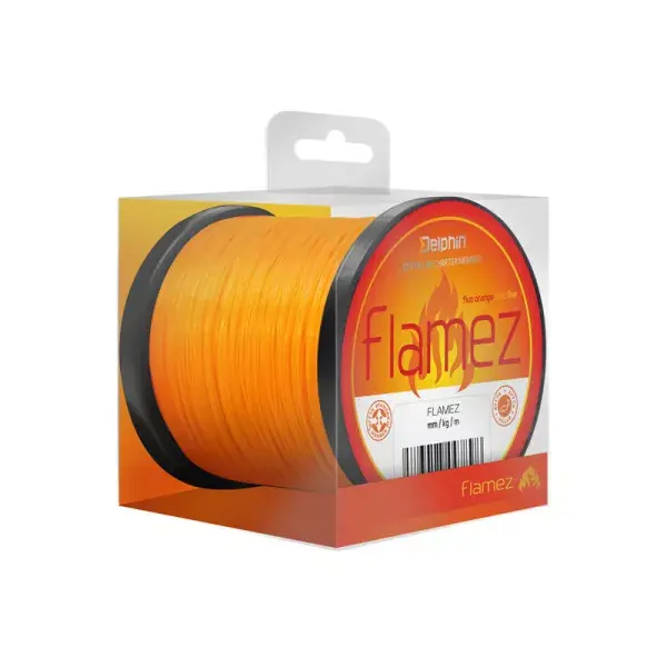 DELPHIN FLAMEZ, Orange, Ligne de pêche à la carpe monofilament Offre Limitée