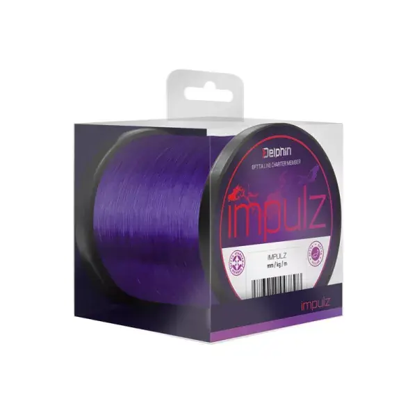 Bon Marché DELPHIN IMPULZ, violet, Ligne de pêche à la carpe monofilament