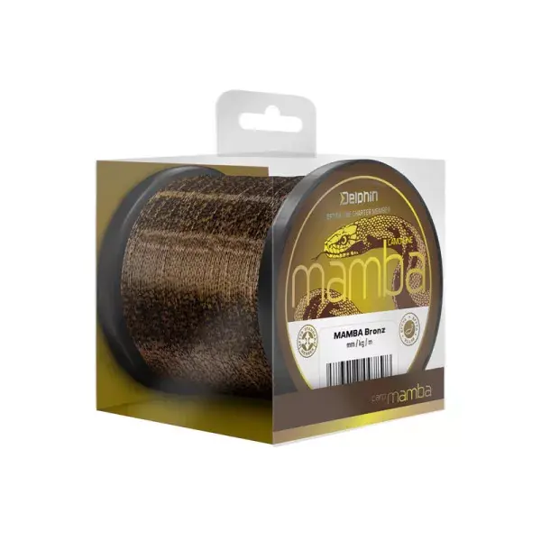 DELPHIN MAMBA Carp, marron, Ligne de pêche à la carpe monofilament Livraison Express