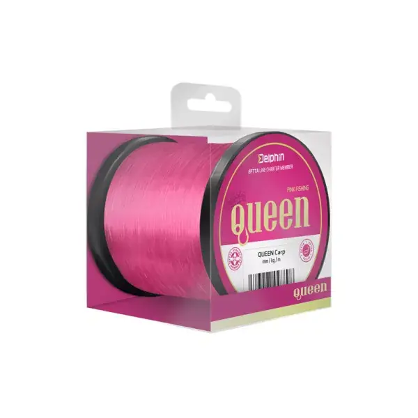 DELPHIN QUEEN Carp, rose, Ligne de pêche à la carpe monofilament Prix Réduit