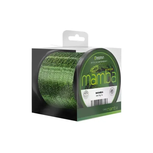 Expédié Aujourd'hui DELPHIN MAMBA Carp, vert, Ligne de pêche à la carpe monofilament