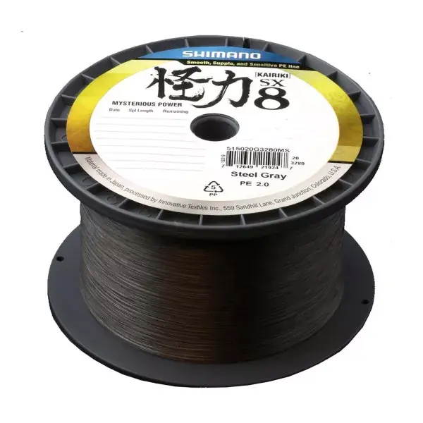 Prix Choc SHIMANO Kairiki 8, 3000m, acier-gris, Ligne De Pêche Tressée