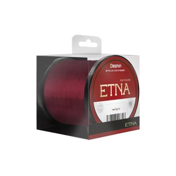 DELPHIN ETNA, rouge, Ligne de pêche à la carpe monofilament Vente Flash