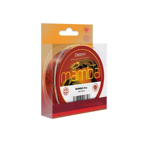 Must-Have DELPHIN MAMBA Feeder, rouge, Ligne de pêche au feeder monofilament