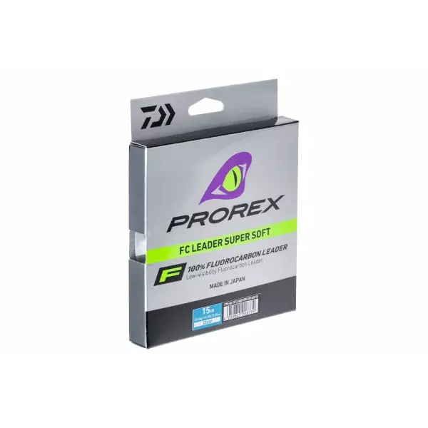 Prix Promo DAIWA Prorex Fluorocarbon Super Soft, transparent, Ligne De Pêche Bas De Ligne