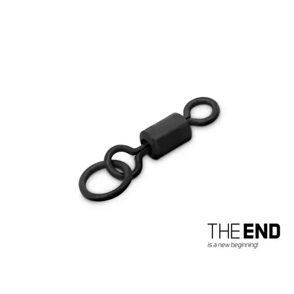 Must-Have DELPHIN THE END Ring Swivel, Vertèbres de carpe, noir, 101001581