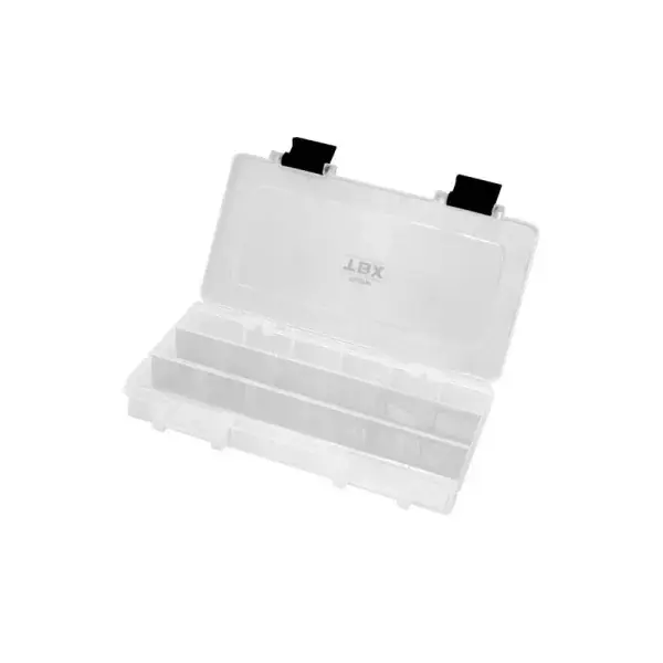 DELPHIN TBX One 228-3P Clip, Boîte d‘Appâts Artificiels, 22,8x11,2x3,5cm, transparent, DE-101000497 Livraison Express