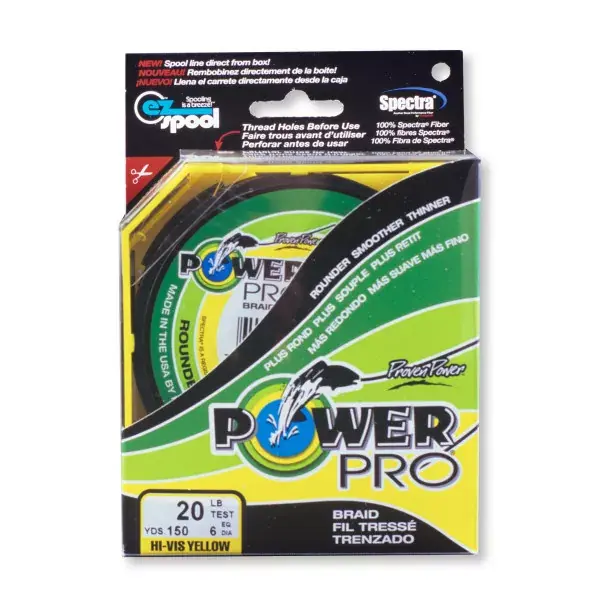Prix Cassé POWERPRO Power Pro Super Line, 275m, jaune, ligne de pêche tressée