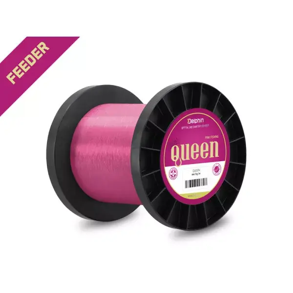 Seulement Aujourd'hui DELPHIN QUEEN Feeder, 5000m / 5,95lbs, Rose, Fil de pêche monofilament, rose
