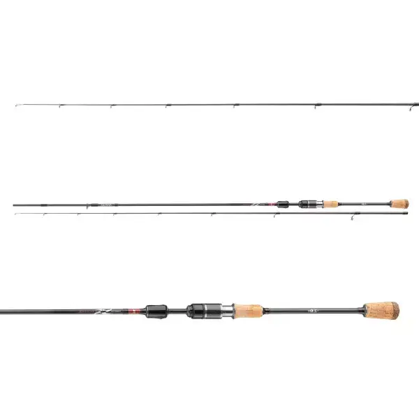 Authentique DAIWA Ninja X Spoon Trout, 2 elements, Canne à pêche spinning pour truite