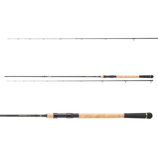 DAIWA Megaforce Baitfish Feeder, 2,7m, 8,86ft, 0-120g, Canne à Pêche au Feeder, action de pointe, 11255-276 Commander Vite