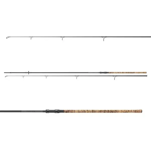 Vente Flash DAIWA Vertice Camo Carp, 2 elements, Canne à pêche à la carpe, progressive