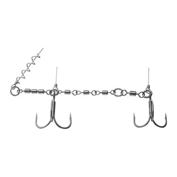 Livraison Express DAIWA Prorex Screw-In Swivel Assist Stinger, Système de crochet Stinger, argent