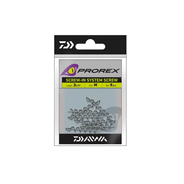 Top Vente DAIWA Prorex Screw-In Screw, Tête de Vis en Spirale, 3cm, gris