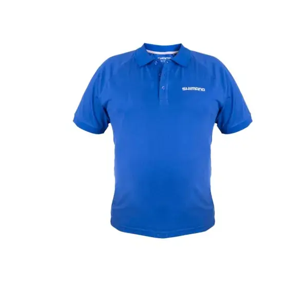 SHIMANO Short Sleeve Polo, bleu Seulement Aujourd'hui