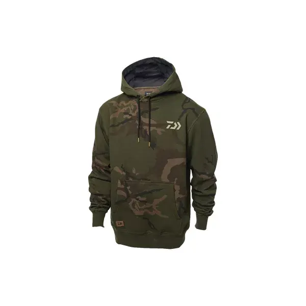 DAIWA Carp Camo Hoodie, vert-camouflage, Sweat à capuche Must-Have