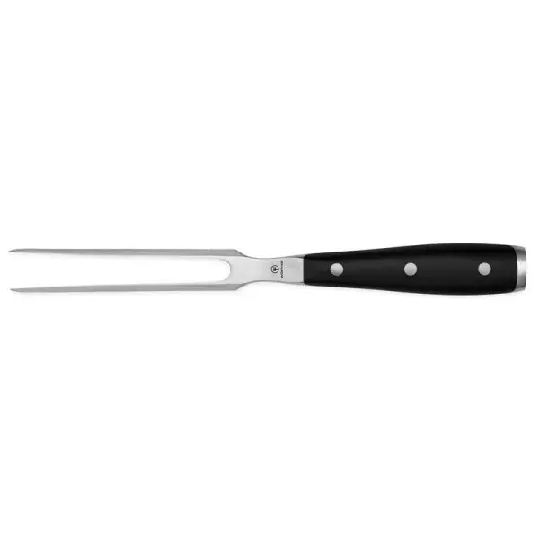 WÜSTHOF Classic Ikon Fleischgabel, Longueur de la lame 11,5cm, noir, 60-9040390016 Solde